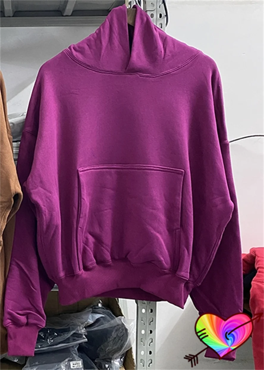 

2023fw Purple Oversized Ye Hoodie Men Women Double Layer Season 6 Hoodie Heavy Fabric Kanye West Pullovers Hoody Sweatshirts