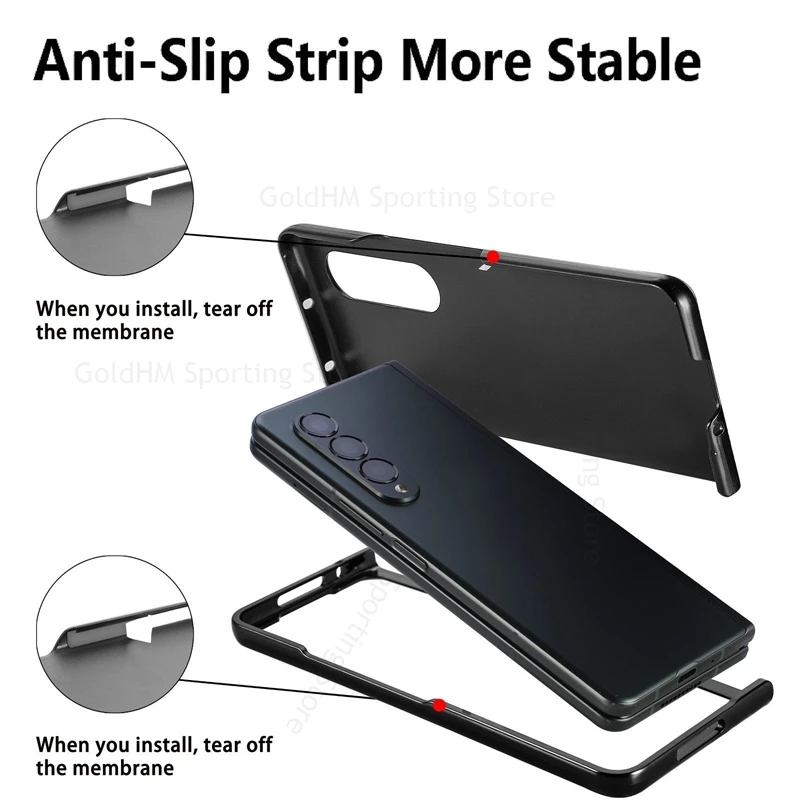 For Samsung Galaxy Z Fold7 5G Scalable Wristband Stand Leather Phone Case For Samsung Z Fold 7 6 5 4 3 SPen Holder Hard PC Cover