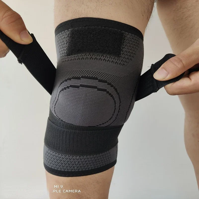 Manufacturer Custom Adjustable Elbow Knee Pads/knee Brace Compression Sleeve Pair Support /power Joint Suppor