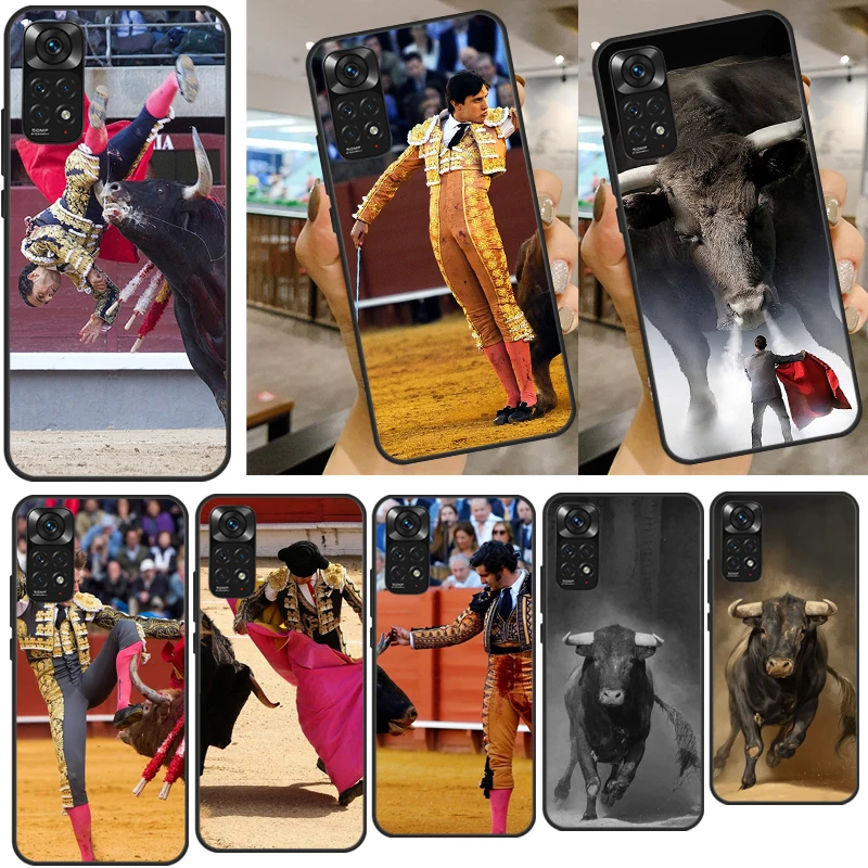 Bullfight Bull Fighter Case For Xiaomi Redmi Note 11 10 9 8 7 Pro 10S 9S 8T Redmi 10 9A 9C 9T Soft Cover