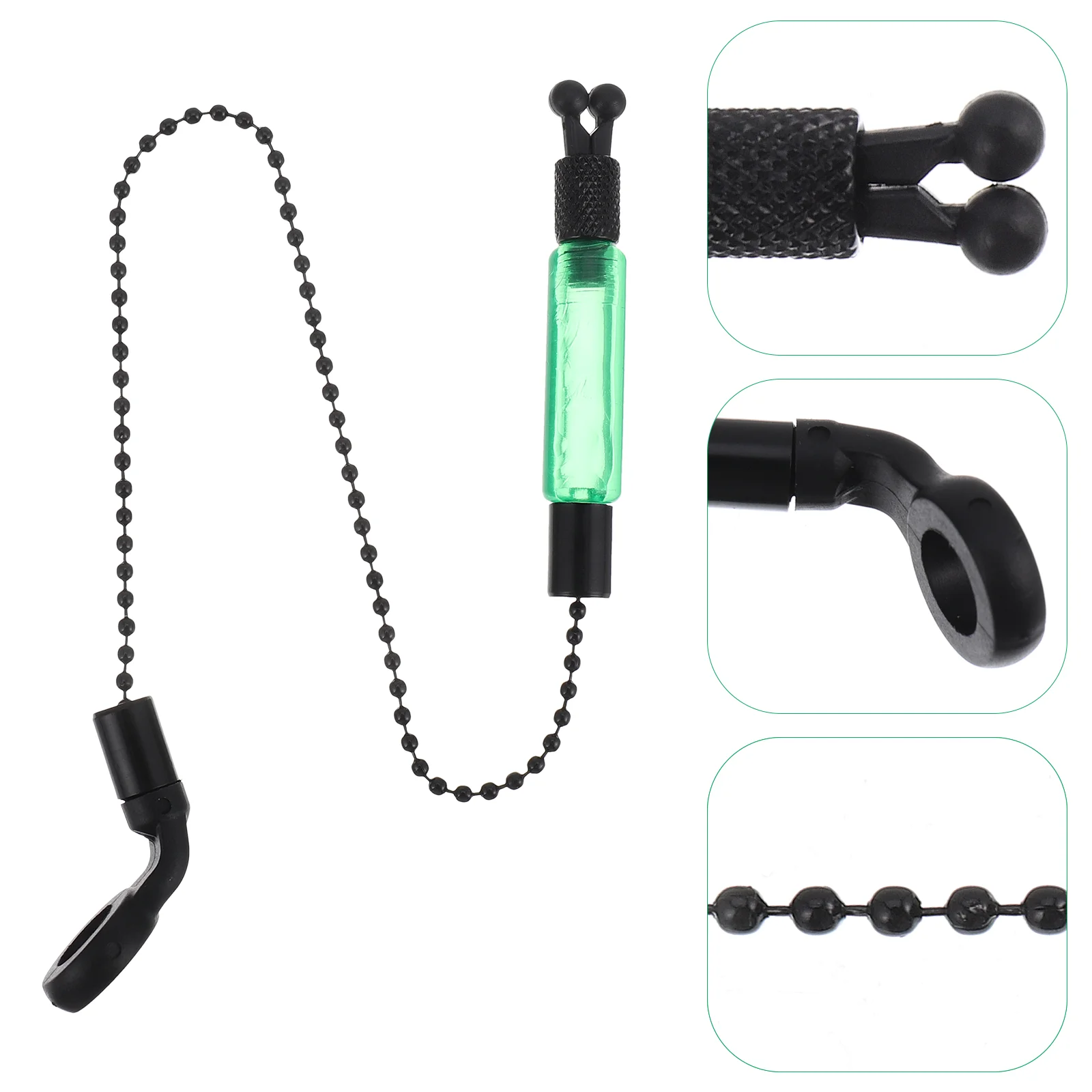 

3 Pcs Carp Fishing Alarm Rod Signal With Swingers Tools Green Iron Coated Assisting Supplies