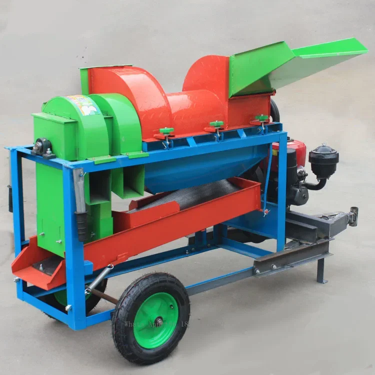 Corn Threshing Machine With Gasoline Drive