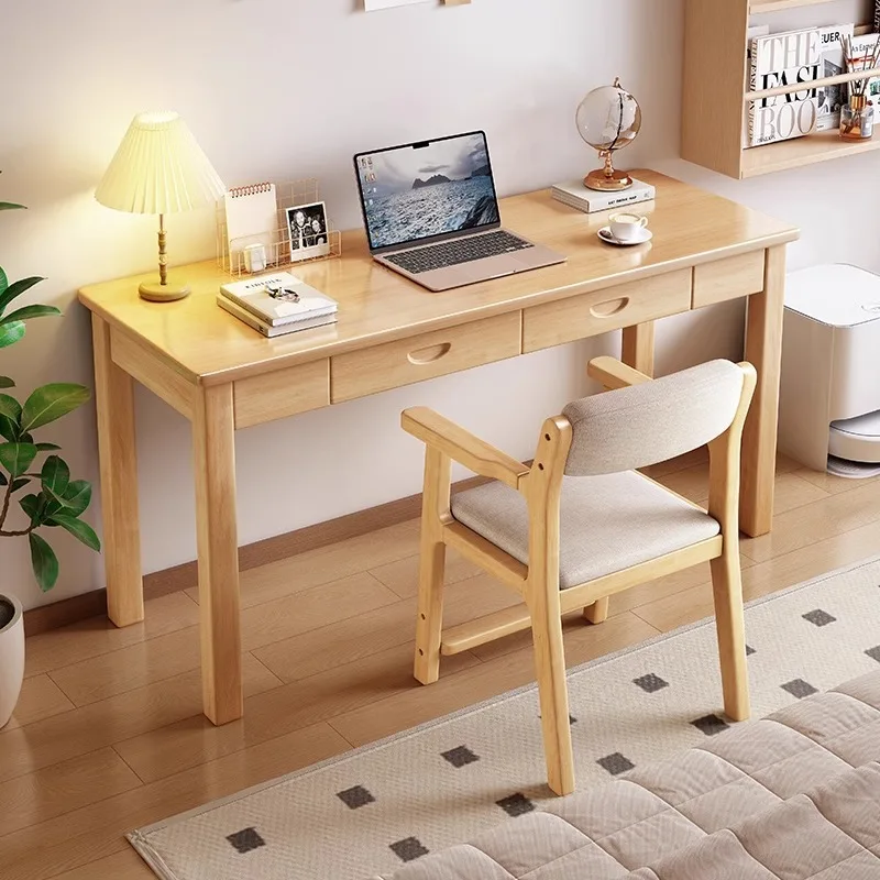 All solid wood desk modern simple home writing desk bedroom computer desk