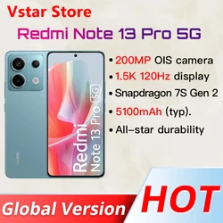 Globalna wersja Xiaomi Redmi Note 13 Pro 5G Snapdragon 7s Gen 2 NFC 200MP kamera 6.67 