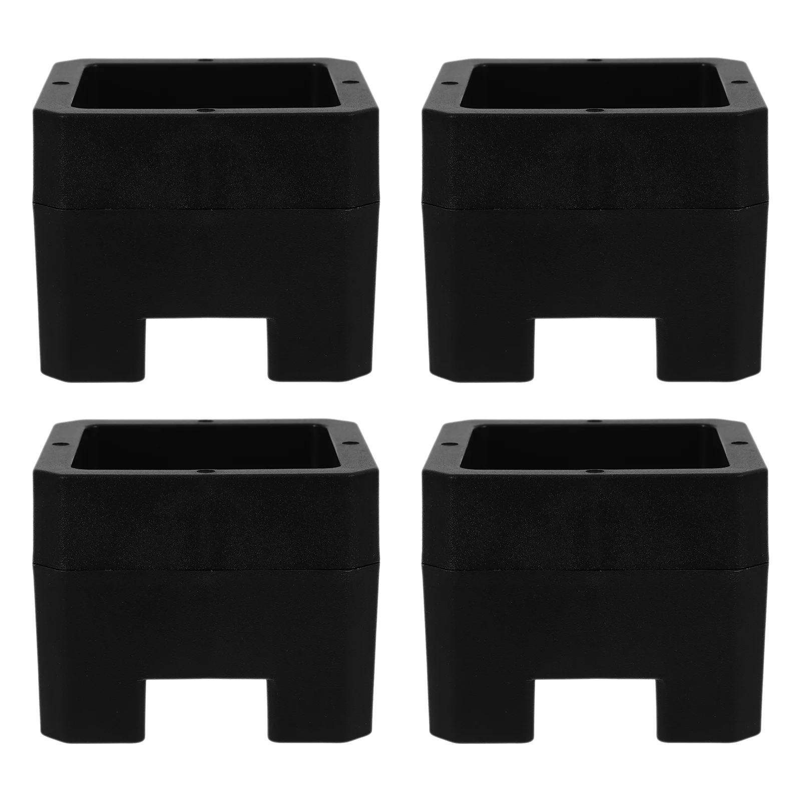 

4pcs Bed Risers for Fixed Caster Wheels Prevents Sliding Bed Risers Increases Height Bed Risers Protects Floors Bed Risers