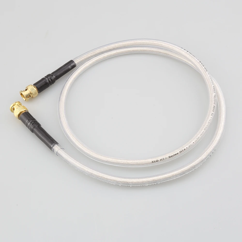 Silver Plated 75 ohm Digital Hifi Audio BNC Cable High Fidelity Digital Cable