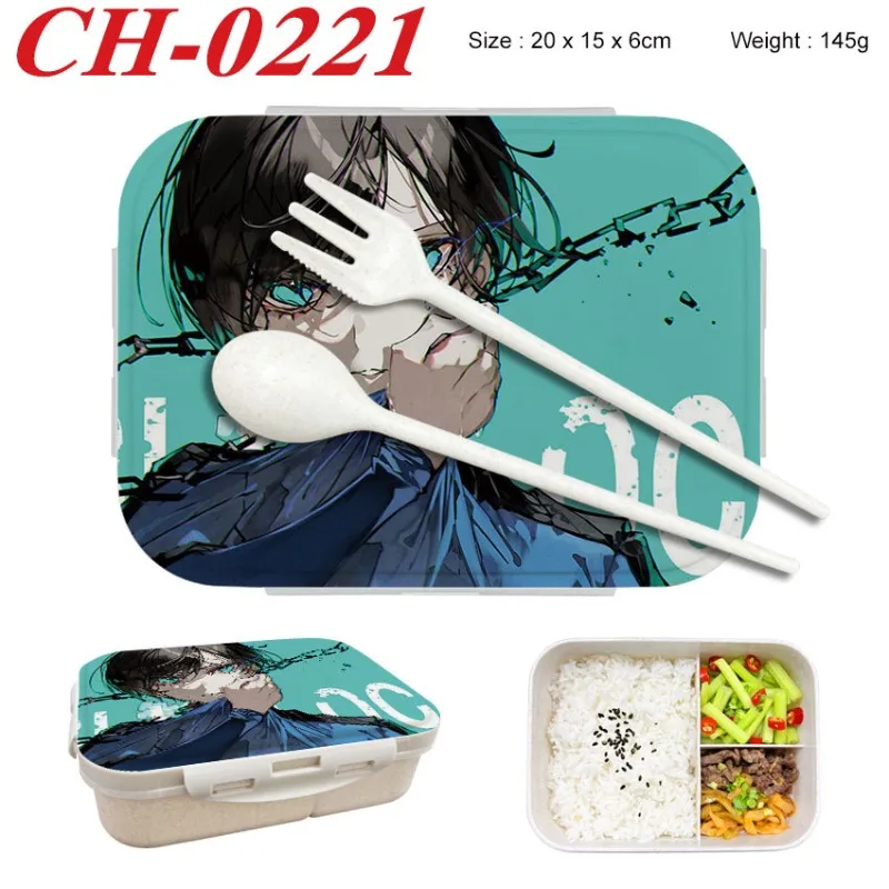 BLUE LOCK Bento Lunch Box Cartoon Figure Printed Lunch Box Food Storage Containers Children Birthday Gifts - view 2