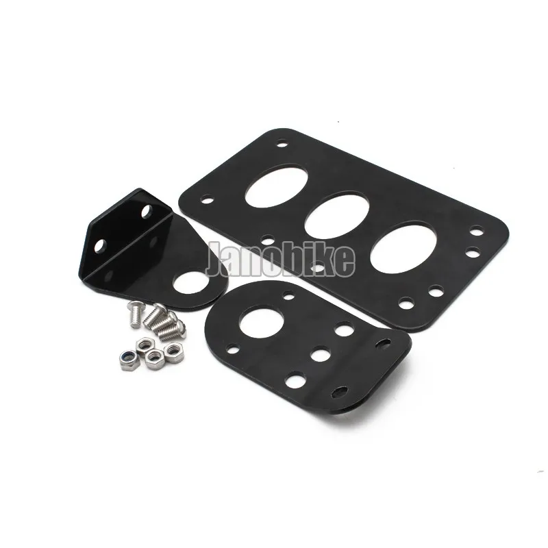 For Harley Axle Side Mount Scooter Moped License Holder Plate Motorcycle Number Plate Rear Taillight Bracket Aluminium