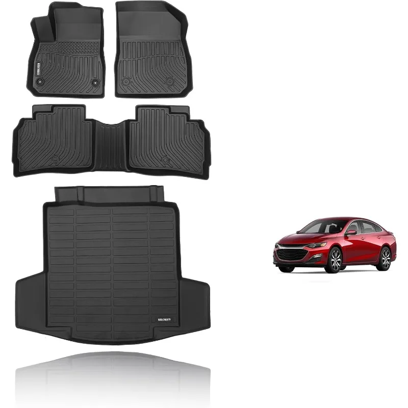 

US Mats Cargo Liner Custom for Chevy Malibu 2016-2025,All Weather Protection Anti-Slip TPE Floor Liners