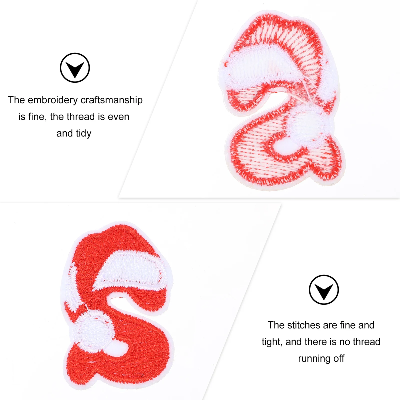 

26Pcs Letter Embroidery Patches Alphabet Appliques Sewing Supplies DIY Decoration for Clothes Shoes Bags Christmas Decorative