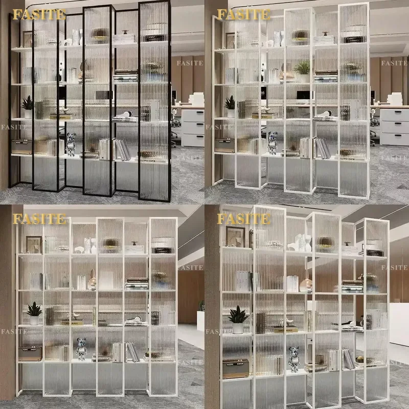 For Floor to Ceiling Screen Rack Office Baffle Home Glass Commercial Changhong Glass Entrance Front Desk Indoor Partition