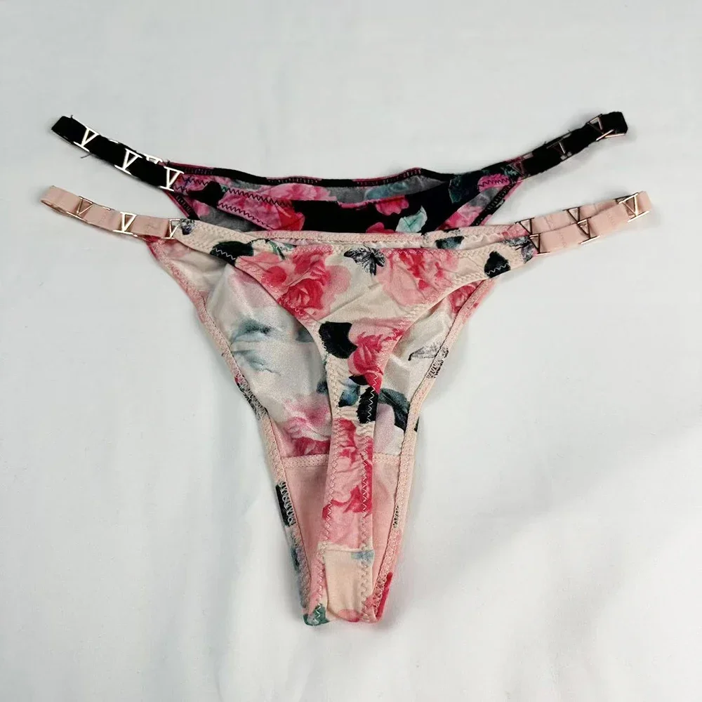 2024 جديد إمرأة مثير VS ثونغ الخامس سلسلة تشكيل تنفس لينة مريحة سراويل داخلية نسائية