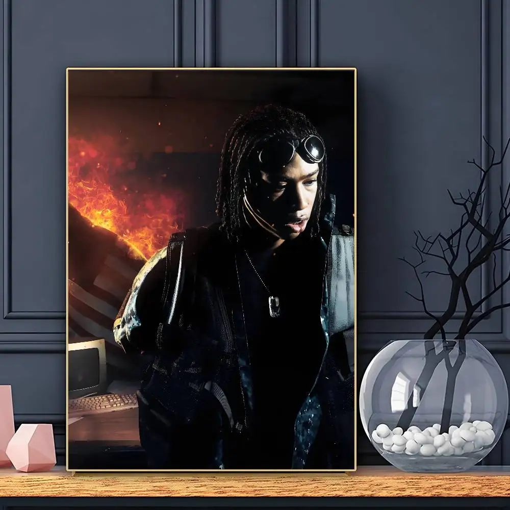 مغني الراب الغنية أميري المشارك HD الفن لزجة جدار مقاوم للماء غرفة المعيشة المنزلي زخارف للحانات