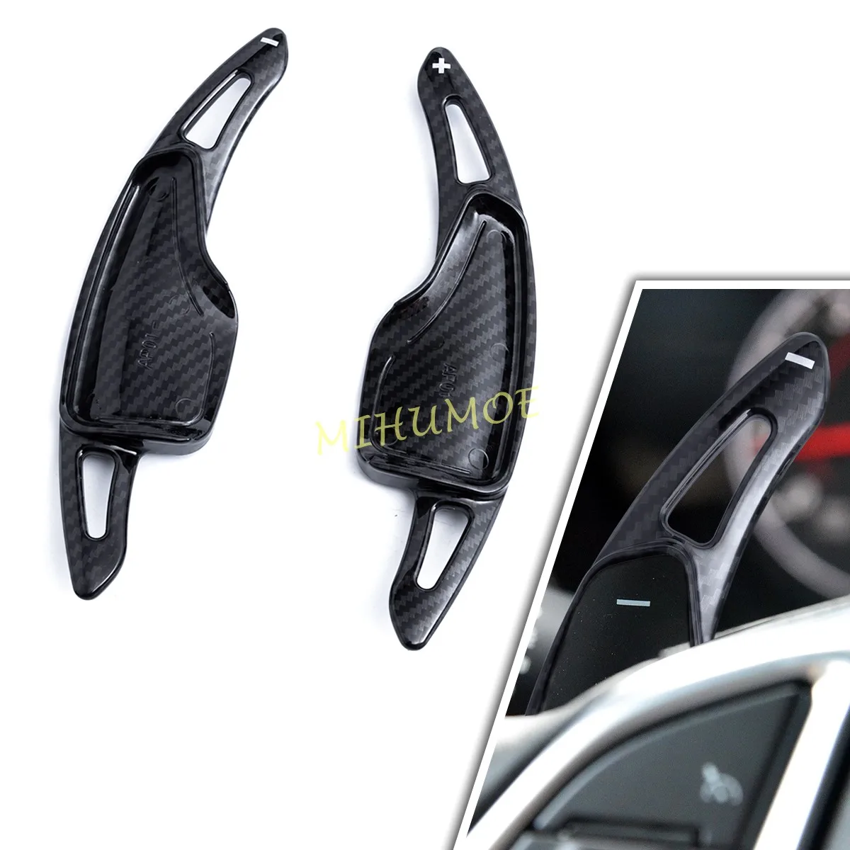 

For Chevrolet Camaro 2016-2024 Steering Wheel Paddle Shifter Extension Gear Shift Stylish Carbon Fiber