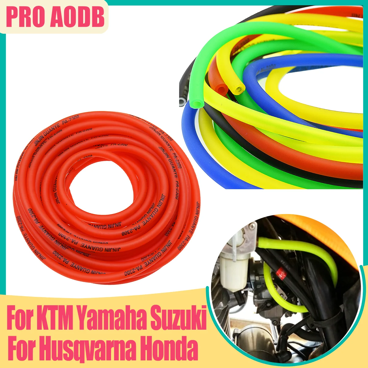 

For Mini Moto Dirt Bike ATV Quad Minimotor Scooter 1M 3M 5M Universal Motorcycle Hose Petrol Fuel Line Hose Gas Oil Pipe Tube