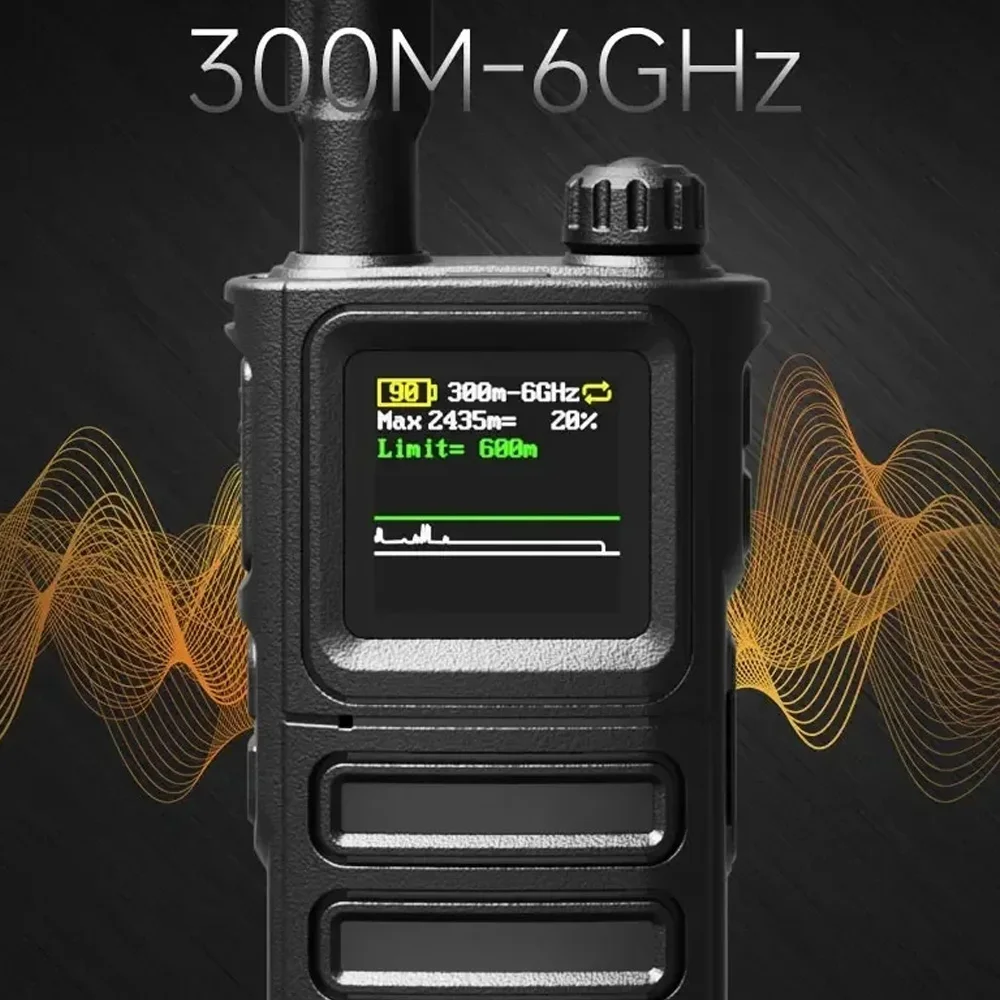 S10 Drone Detector Anti Drone Detection 6GHz 300M Range with 3000mAh Battery Support Russian English Handheld Drone Alarms