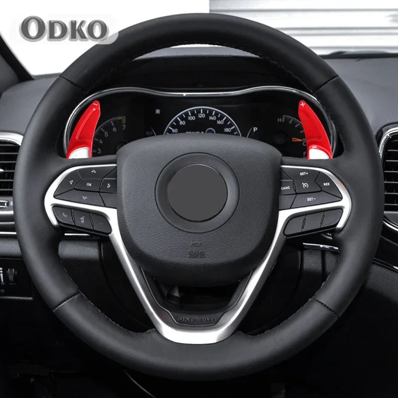 Car Steering Wheel Paddle For Jeep Grand Cherokee  Charger Challenger Durango ABS Carbon fiber DSG Shifter Extension