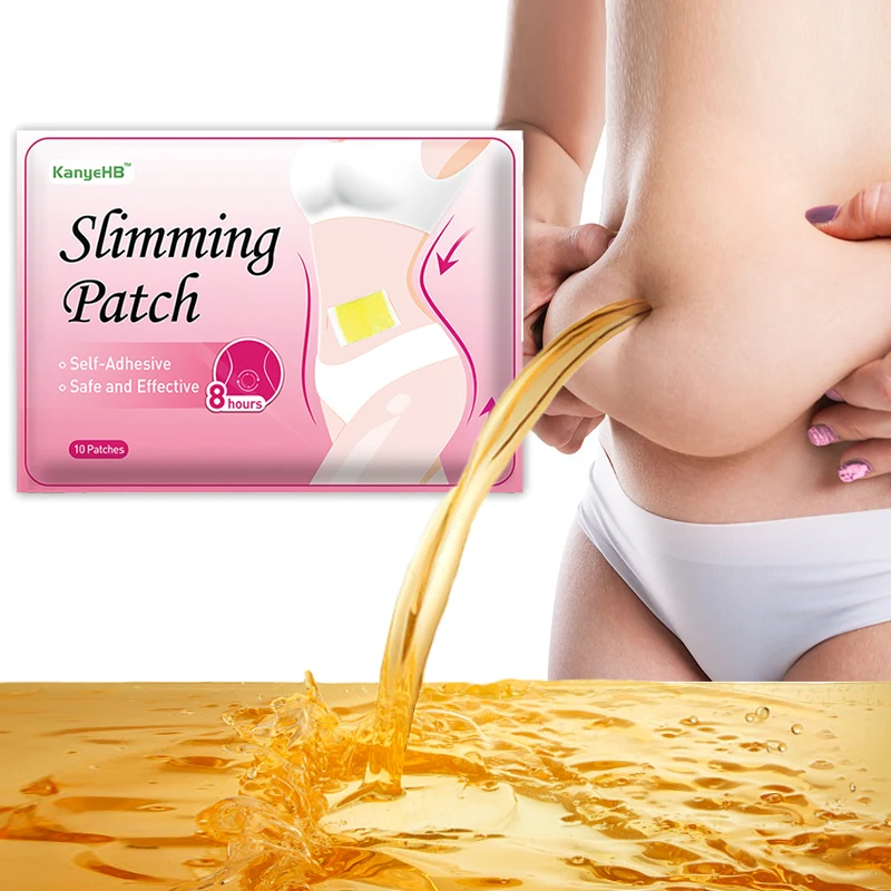 10pcs=bag Fat Burning Weight Loss Patch Belly Button Slimming Patches Effective Weight Loss Detox Accelerate Metabolism W003