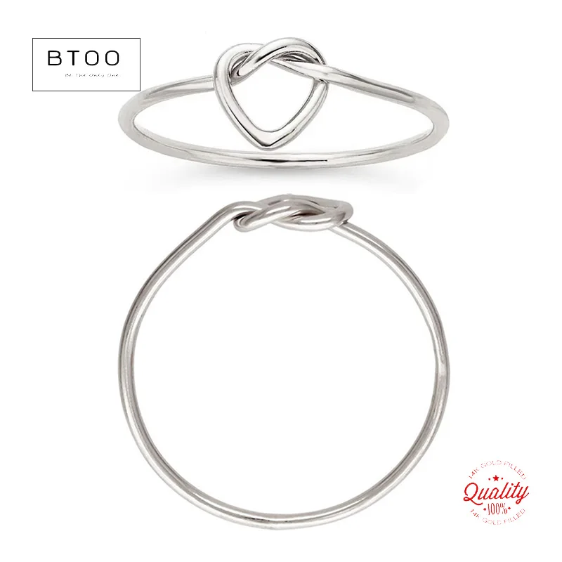 

Кольца в форме сердца из стерлингового серебра 925 пробы, кольцо с узлом в форме сердца, размер 5/6/7/8, оптовая продажа, оптовая продажа, сделай сам, ювелирные изделия