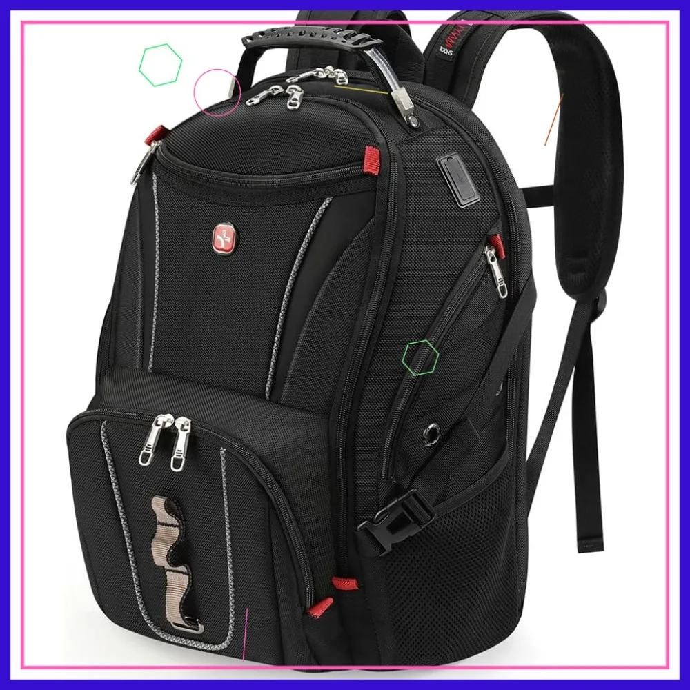 

Star Cloud 17 Inch Travel Laptop Backpack with USB & Type-C Charging, TSA Friendly Business Backpack