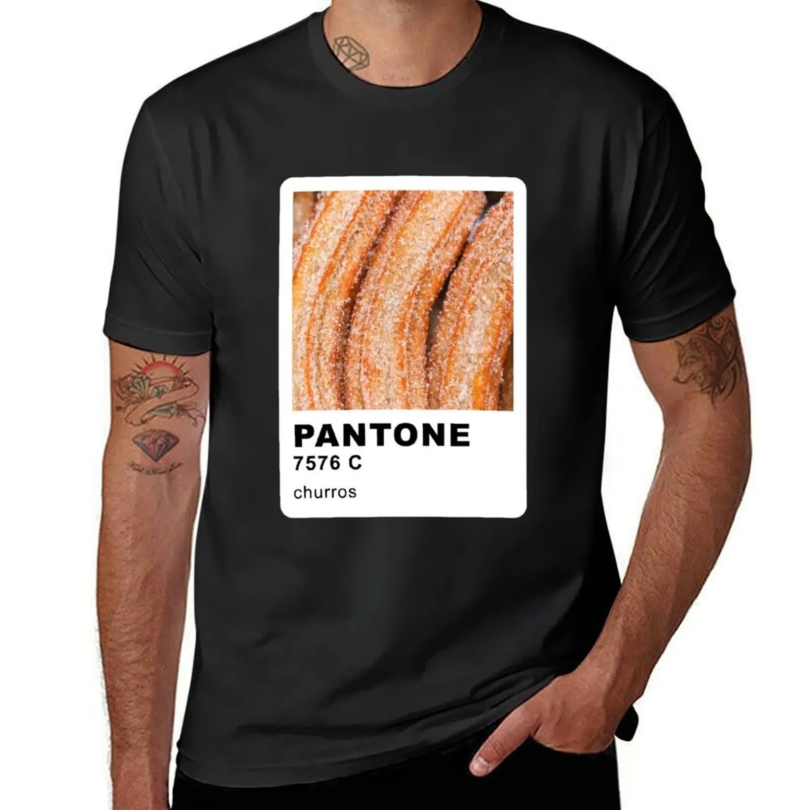 Pantone Churros T-Shirt customizeds funnys heavyweights quick drying oversized t shirts for men