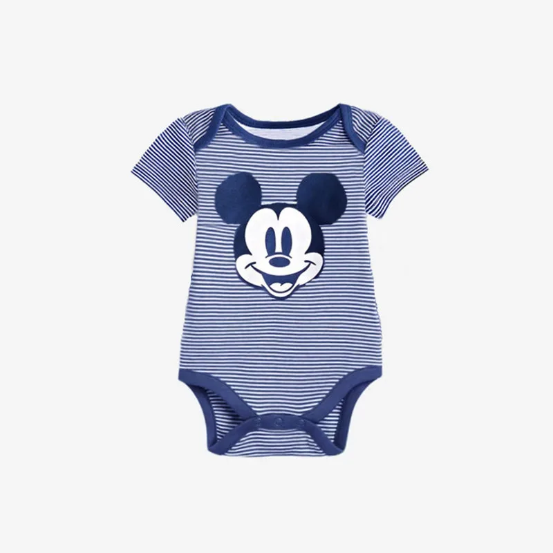 Summer Short Sleeve Baby Bodysuit Cotton Boys Girls Mickey Mouse Romper Newborn Clothes for 0-18Months