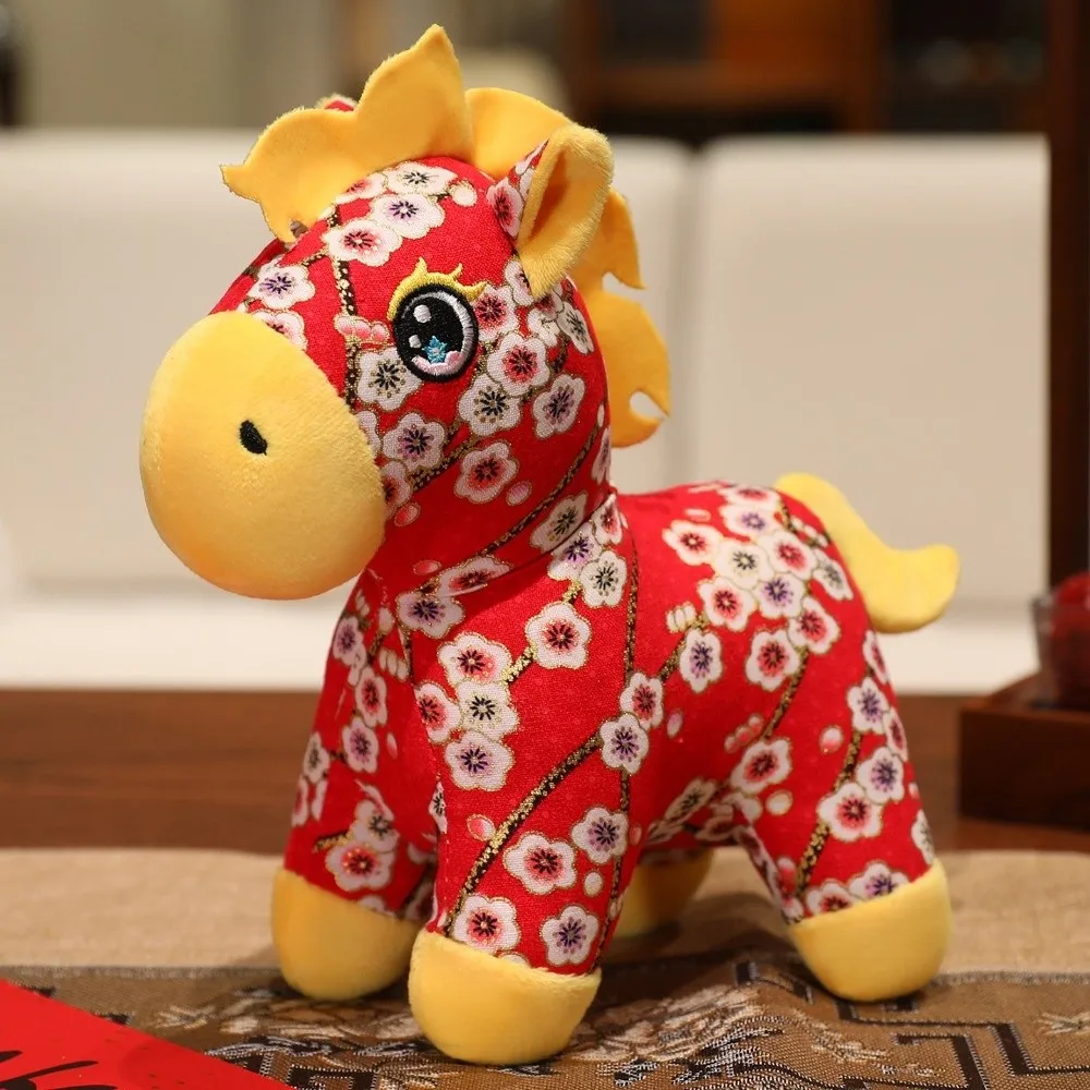 

New Animal Horse Year of The Horse Mascot 20 cm Pony Pendant Chinese Style Hanging Decor Pony Pendant Bag Charm