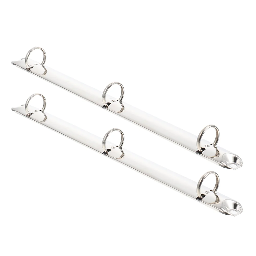 

2pcs A4 Binders Rings Mechanisms 3 Rings Binder Inserts Iron Notebook 3Hole Loose Leaf Office School Home Accessories