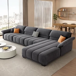 Luksusowa europejska Sofa Salon Przekrój Minimalistyczna Sofa Modułowa Wygodny Salon Divano Soggiorno Di Lusso Wystrój Pokoju