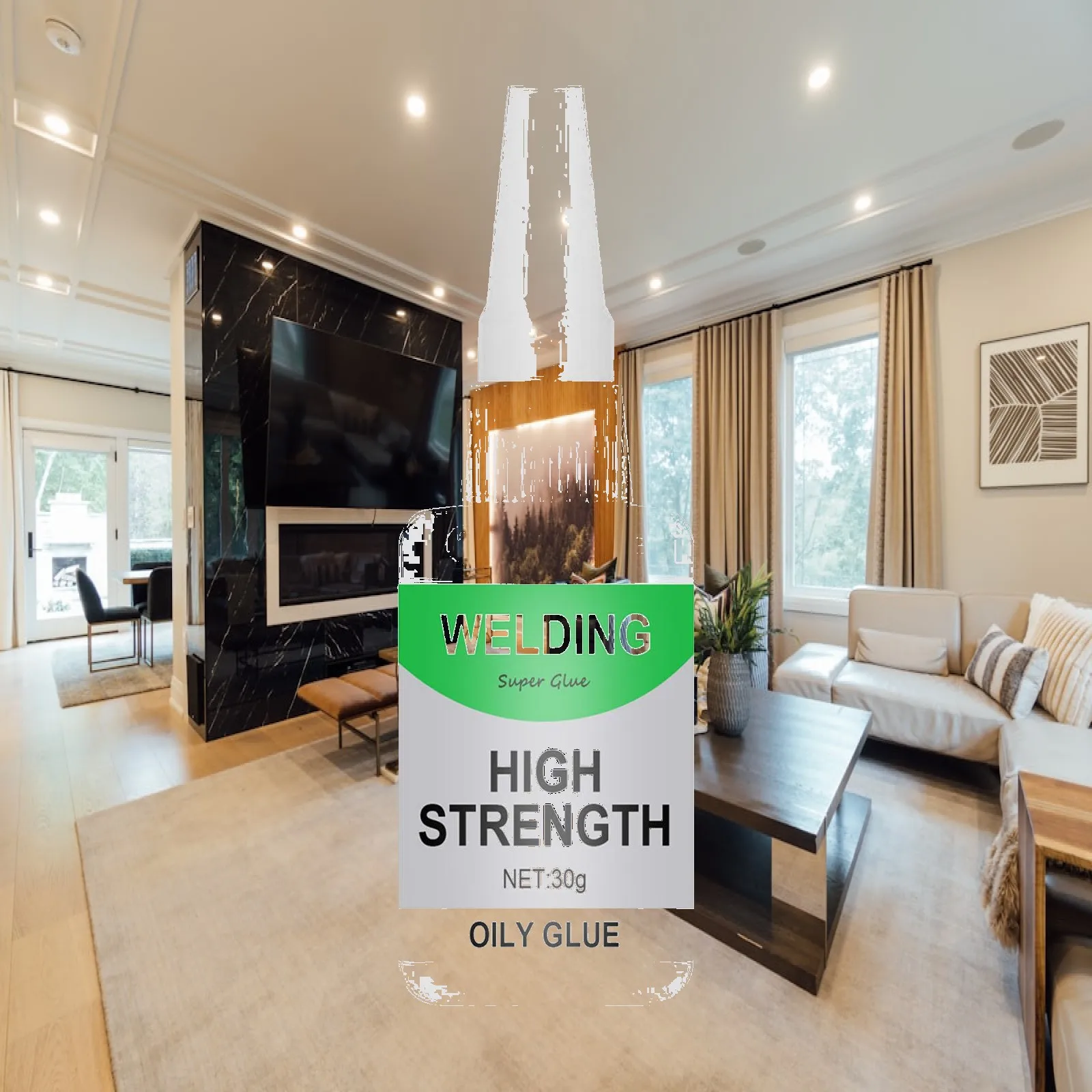 Polyurethane construction adhesive, waterproof assembly adhesive for wood,