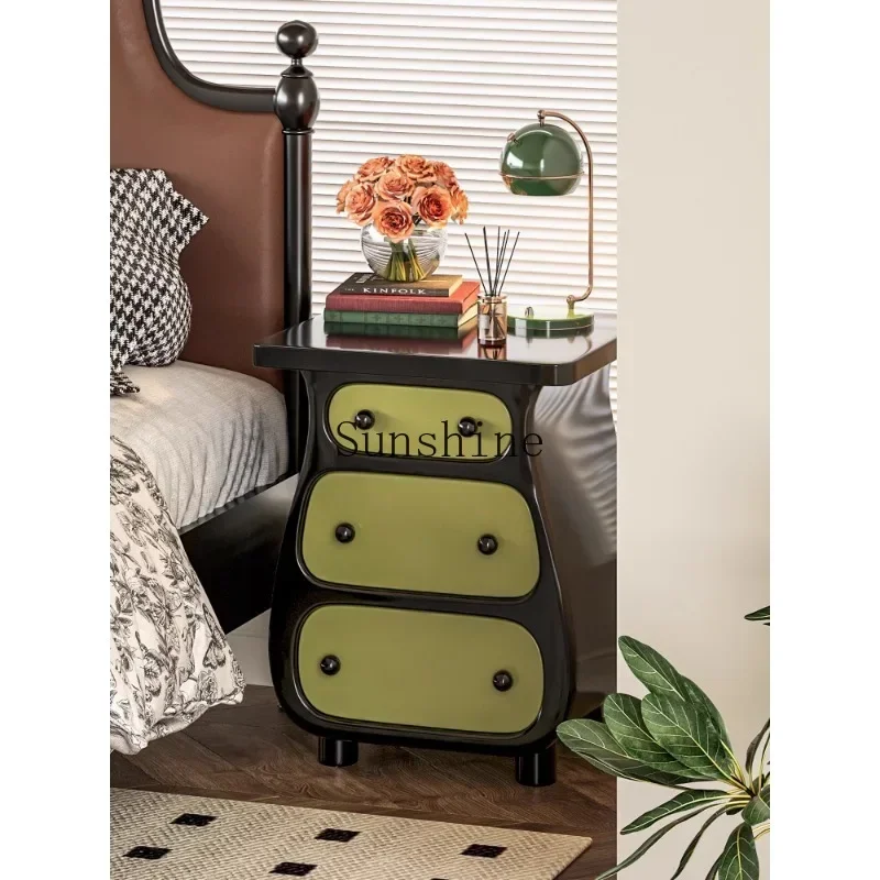 

Entrance vase decorative cabinet storage and finishing side cabinet retro bedside table