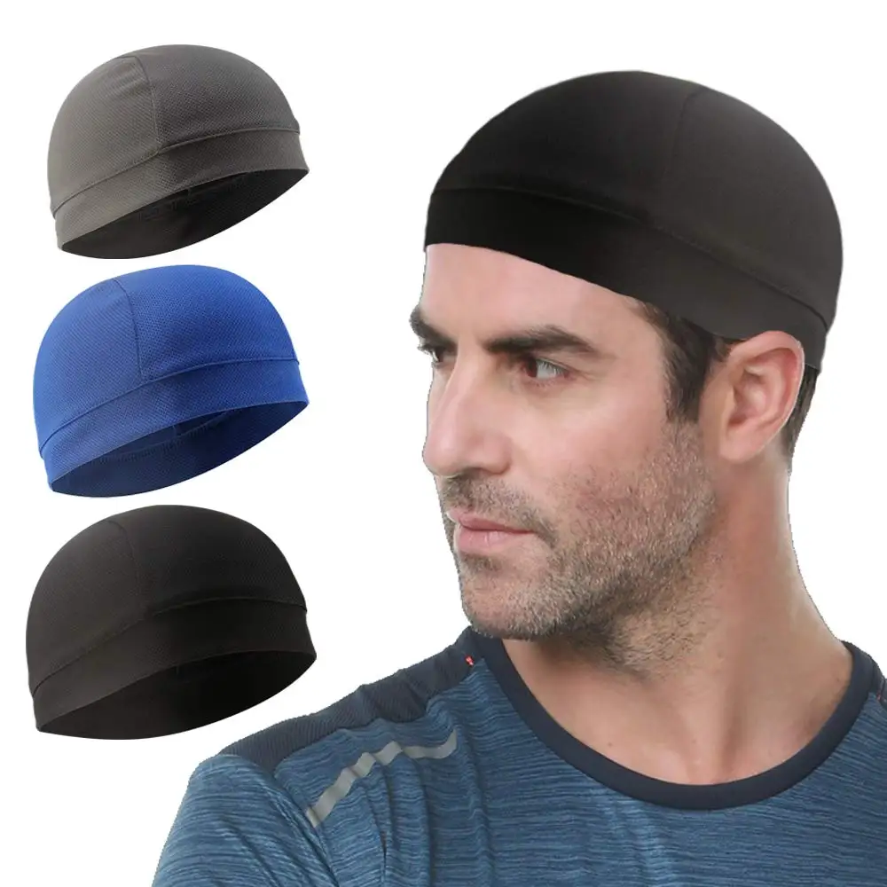 Anti-Sweat Breathable Hat Quick Dry Cycling Cap Hat Mesh Fabric Motorcycle Helmet Liner Bike Summer Riding Cycling Equipment
