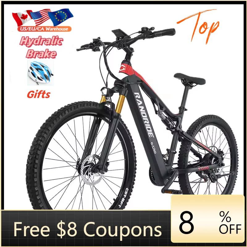 

STLF DZ WJW Advanced Eu Warehouse 17AH E Mtb 27.5/29inch Elektro Mountainbike Full Suspension 1000w Electric Bicycle with Hidden