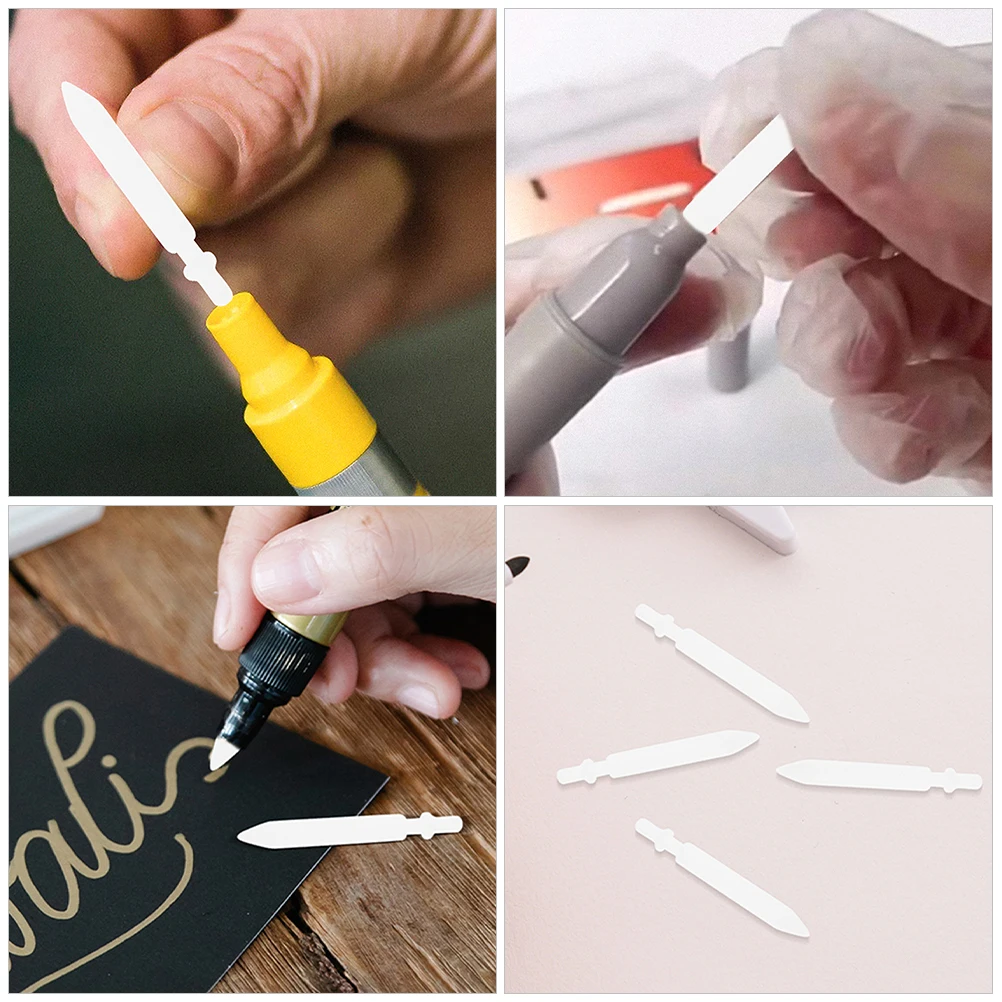 

30 Pcs Tips Marker Nibs Replacement for Paint Pens Brush White Acrylic Markers Oil Painting Points