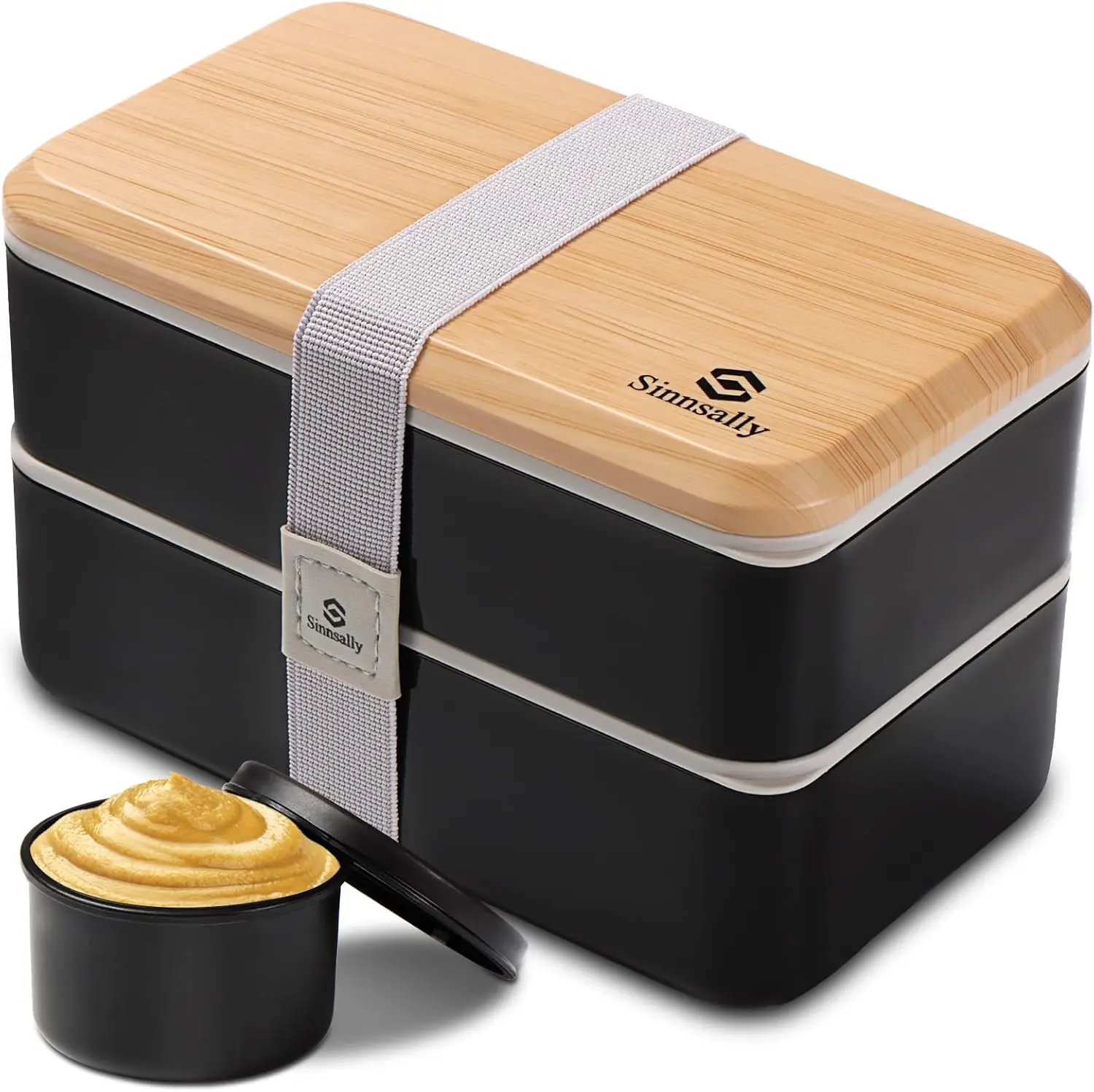 

Adult Bento Box with Compartments, 47oz Stackable Lunch Container, Leak-Proof & Microwave Safe, Includes Utensils
