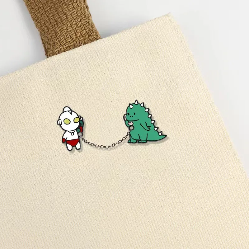 Японская брошь Токусацу Ультрамен Каваи с мультяшным рисунком Аниме периферийные устройства Маленький подарок