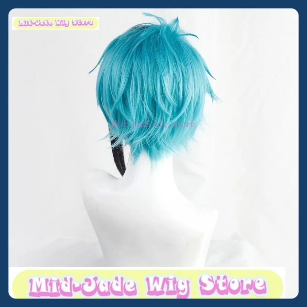 Parrucca Mid-jade Negozio Twisted Wonderland Floyd Leech Parrucca Cosplay Gioco Anime Gioco di ruolo Halloween Party Performance Capelli sintetici