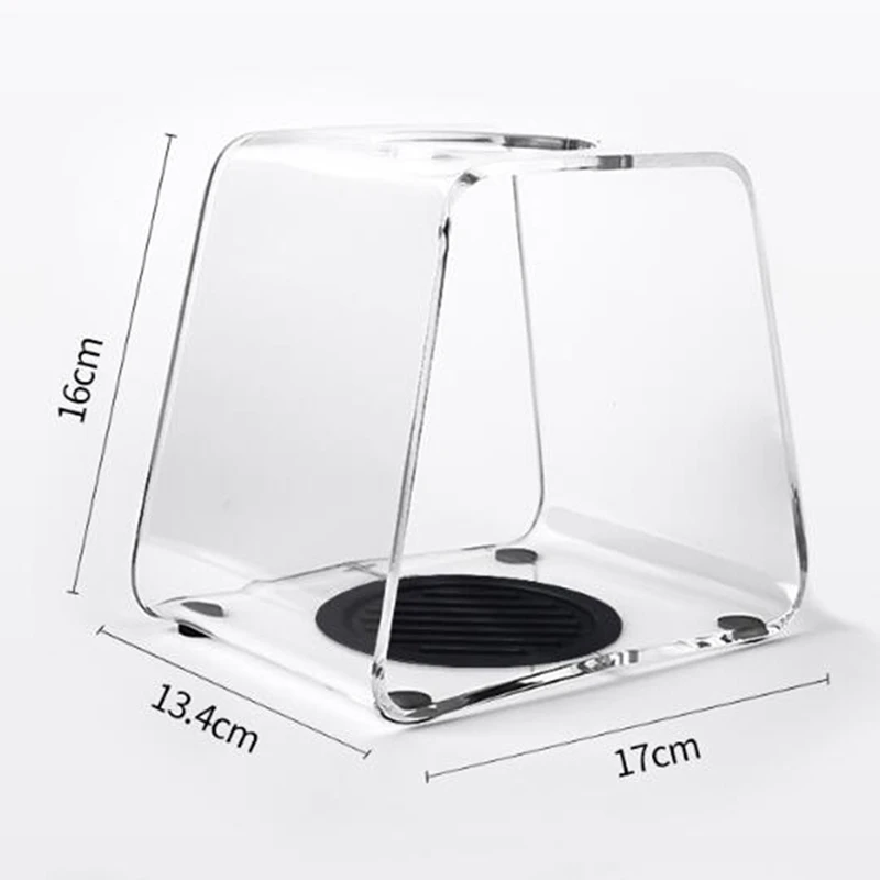 Coffee Dripper Stand Stable Tool Portable Non Slip Base Acrylic Reusable Gadget Clear Rack for Office Kitchen Home Bar Retail
