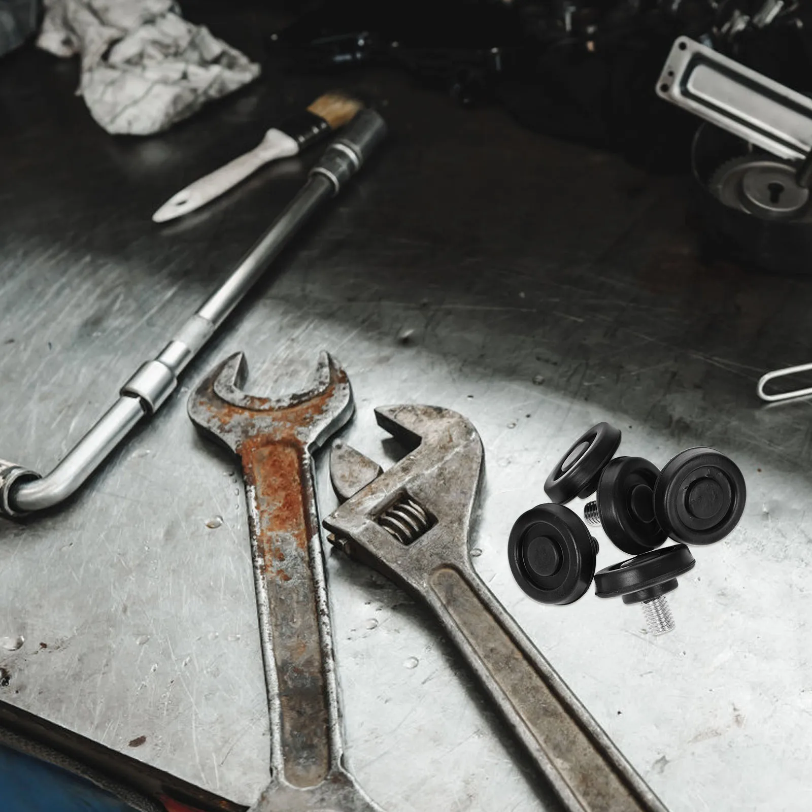 

5pcs Salon Feet Heavy Duty Replacement Anti-Slip Furniture Levelers For Barber Chairs Leg Levelers Chair Foot Pads