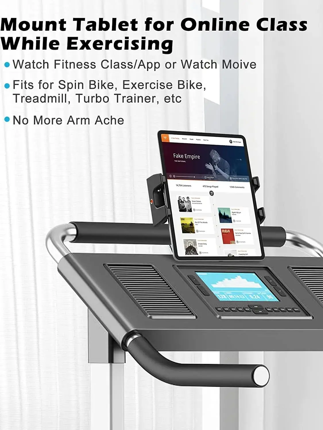 AliExpress NONE 360° Rotation Treadmill Bicycle Indoor Gym Handlebar Tablet Stand For Air Pro iPad Bicycle Phone Stand Holder Mount