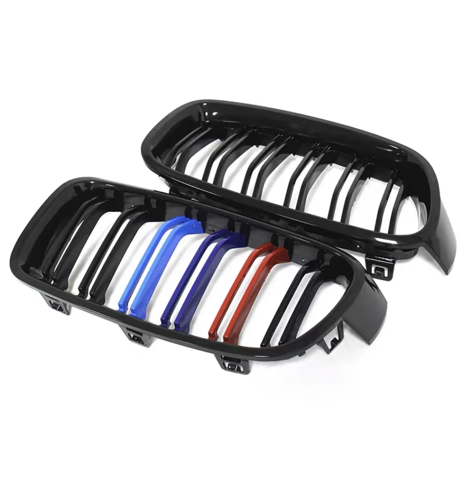 Carbon Fiber Front Bumper Dual Grille Carbon Parts Auto Parts for B-M-W X4M F98 X3M F97 Grille Body Kit Retrofit Accessories