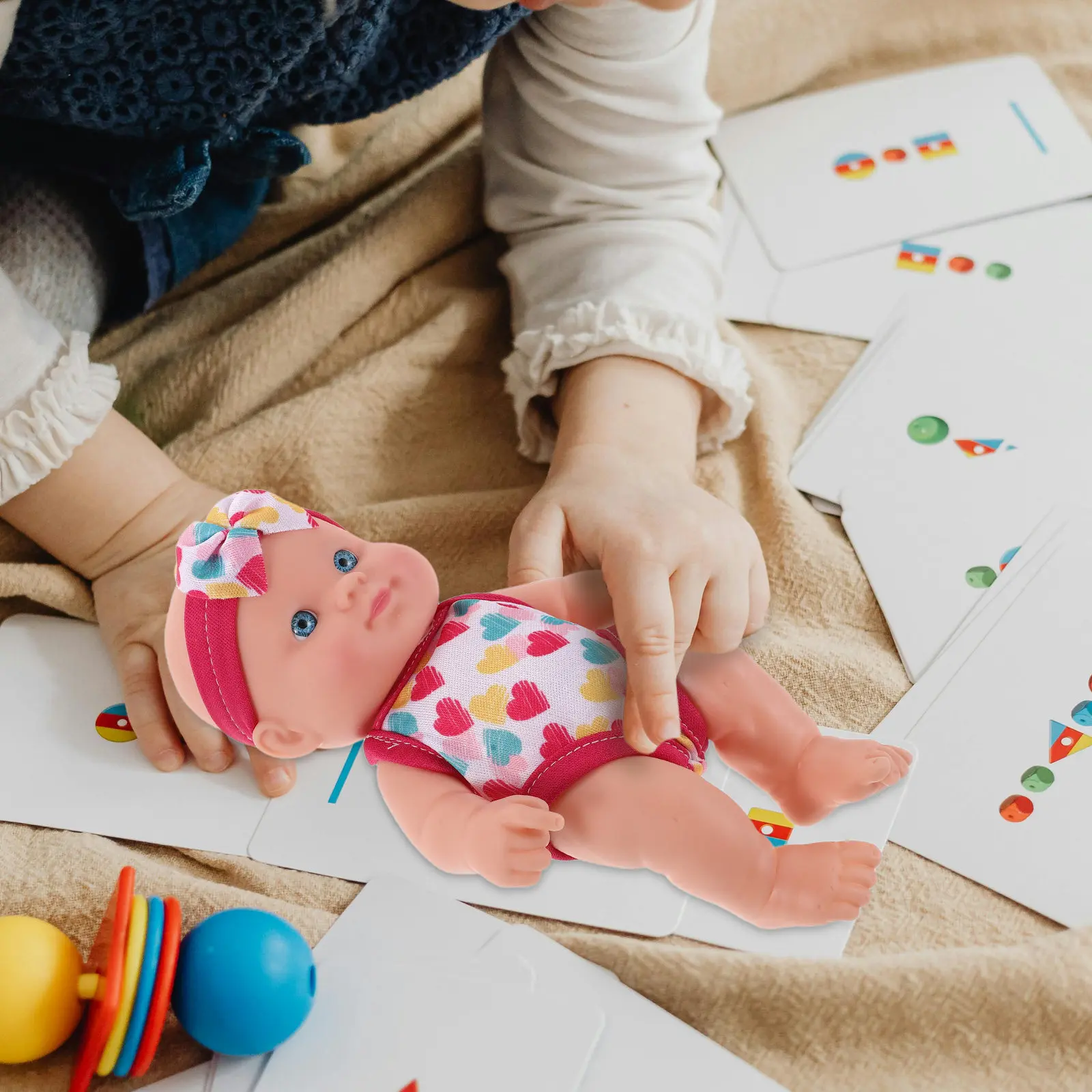 Floating Baby Bath Figure with Swimsuit - Waterproof Build - Easy Clean Bathtub Play Item for Boys Girls Water