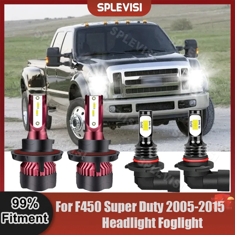 

9008 H18 H10 Headlamp High Low Beam Foglight Bulbs For F450 Super Duty 2005 2006 2007 2008 2009 2010 2011 2012 2013 2014 2015