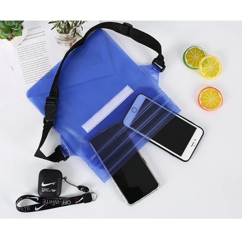 Swimming Waterproof Waist Bag Pack PVC Triple Sealed Beach Phone Case Outdoor Water Parties Watersports Drifting Diving Dry Bag