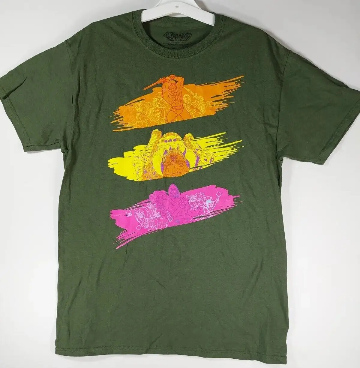 LootCrate эксклюзивные мастера Вселенной, Мужская футболка среднего зеленого цвета