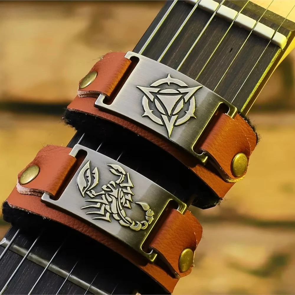 Silenciadores de guitarra, bajo y ukelele, envolturas de silenciación para diapasón de guitarra, cinturón de silenciación para mástil, envolturas de cuerdas