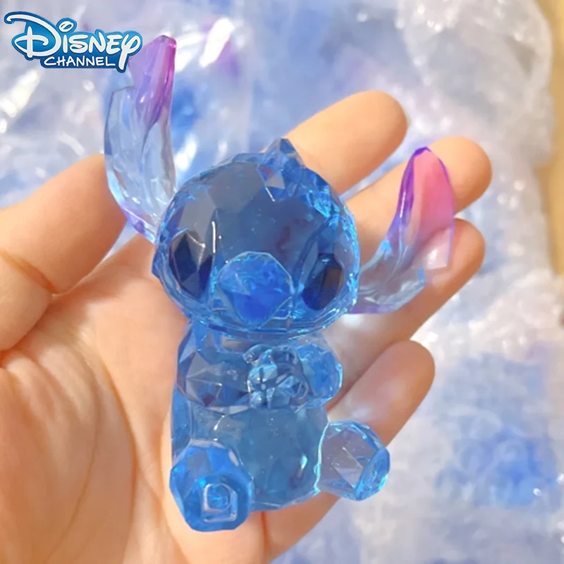 

Disney Resin Crystal Stitch Decoration for Display Cartoon Cuteness Children Party Decoration Gift Car Decoration Cute