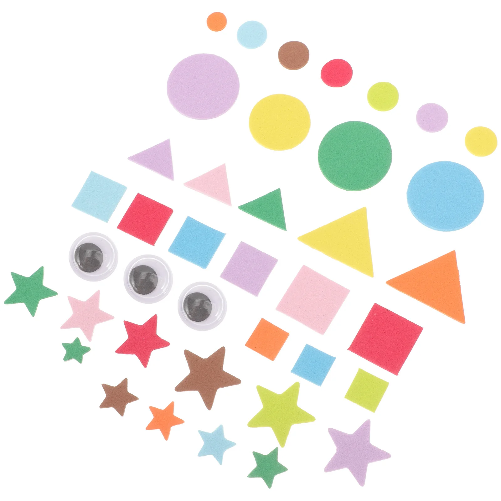 

1Set Foam Geometric Pattern Stickers Kids Self-Adhesive DIY Scrapbooking Craft Supplies Wall Window Door Decoration Personalized