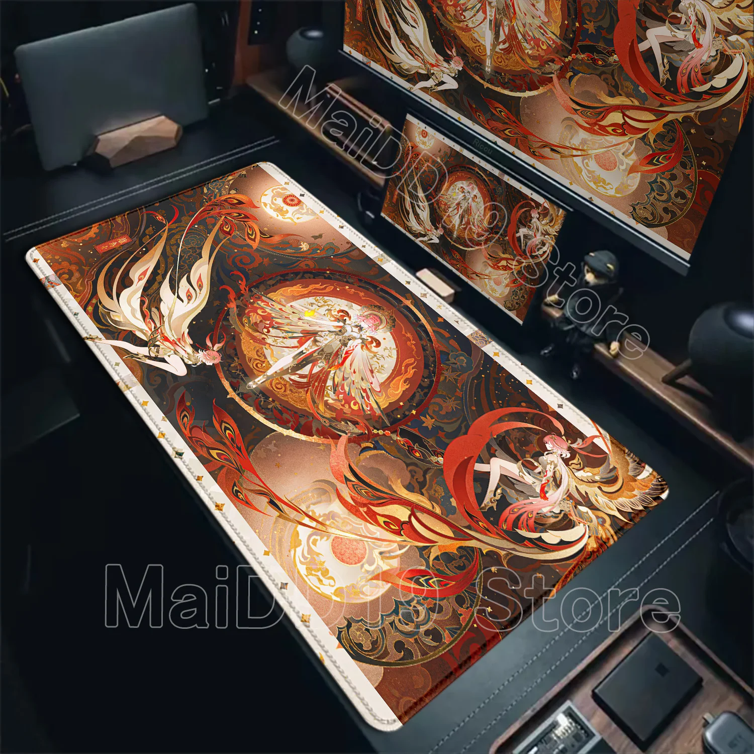 Mouse Pad Laptop Gaming Accessories Keyboard Pad Wuthering Waves Aemeath Chisa Mousepad PC Anime Girl Jinhsi Cute Desk Mouse Mat