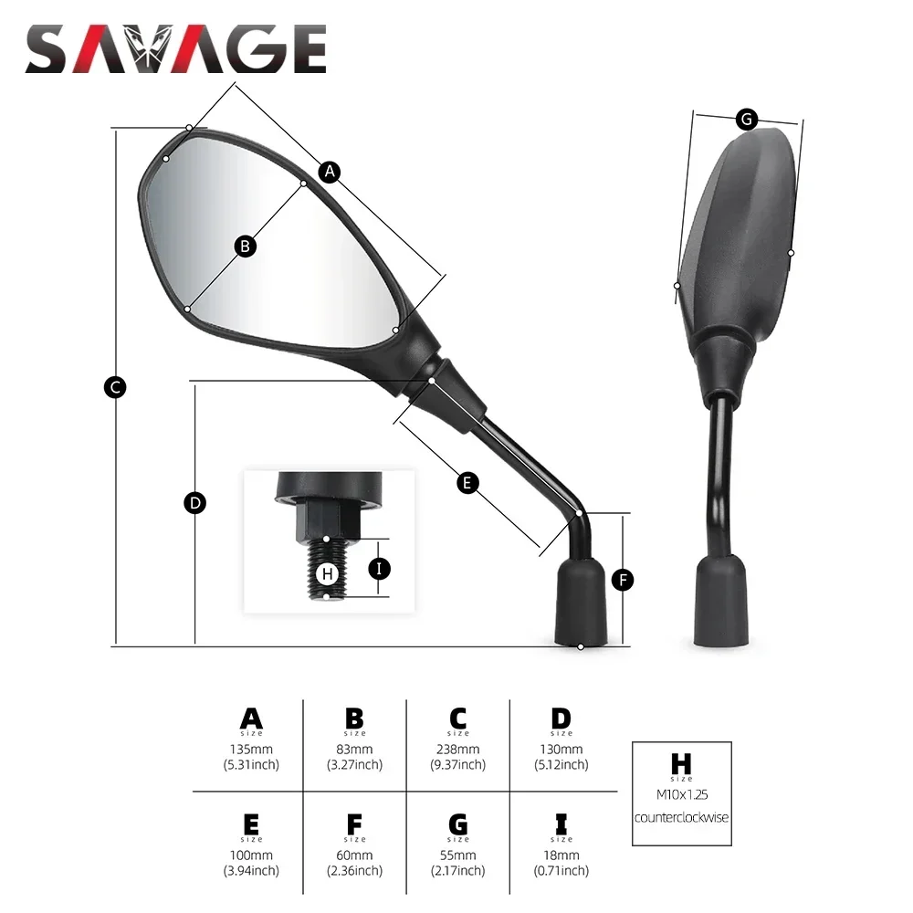 Rearview Mirror For BMW R1250 GS R1200 S1000XR F900XR F900R F850GS F750GS R 1250 GS Motorcycle Accessories Side Rear View Mirror